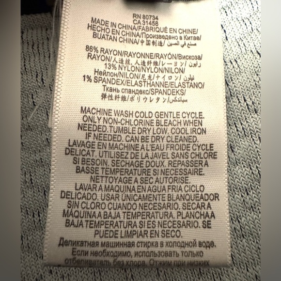 BCBG MAXAZRIA womens Stefanie Relief Jacquard Dress  Grey/navy Blue size Medium - Picture 7 of 7